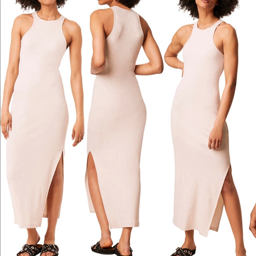 French Connection Rasha Ribbed Midi Dress - worn once